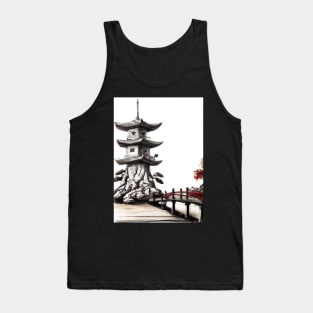 Japan tower bridge Tank Top